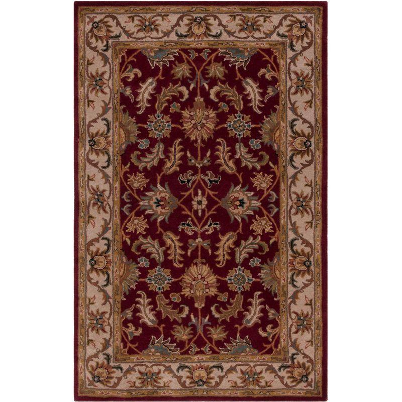 Heritage HG628 Hand Tufted Area Rug - Red/Ivory - 5'x8' - Safavieh.