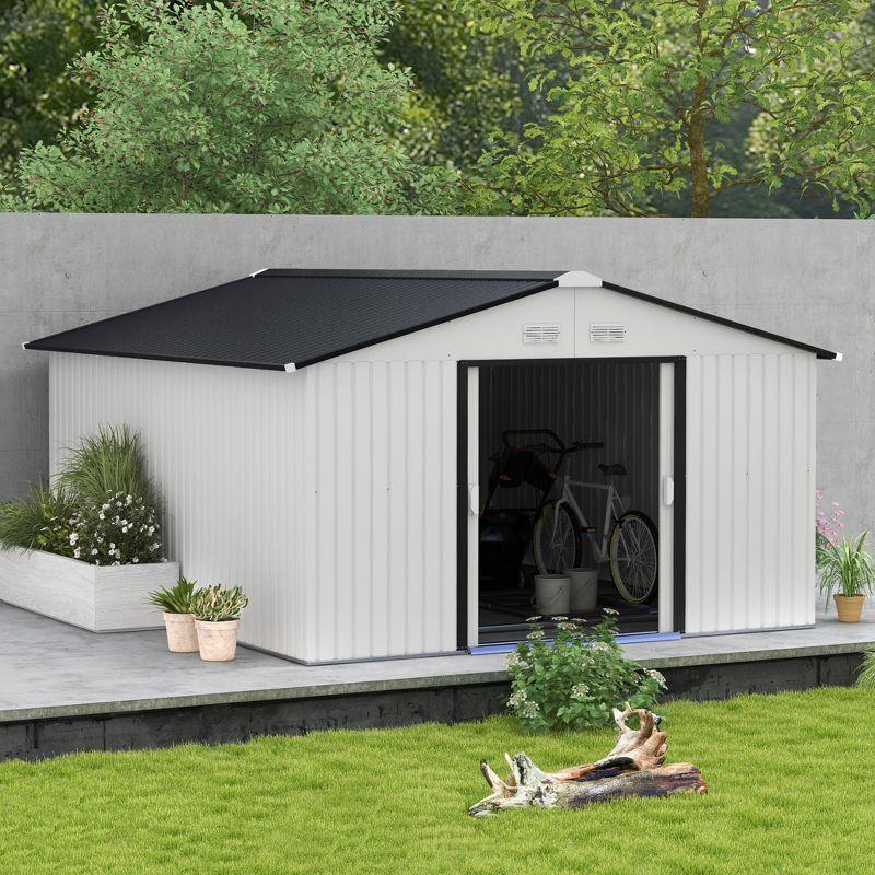 11 ft. W x 13 ft. D Stainless Steel Tool Shed