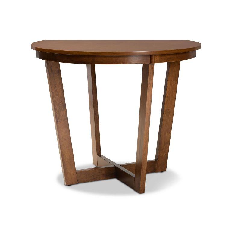 35" Alayna Wide Round Wood Dining Table - Baxton Studio