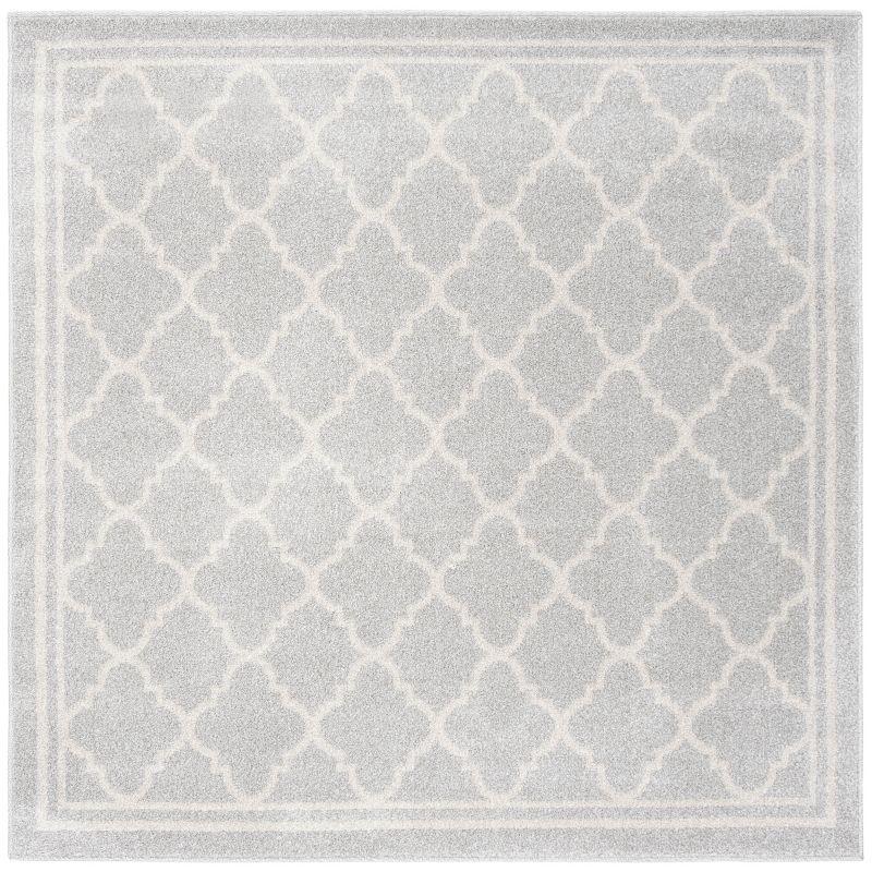 Amherst AMT422 Power Loomed Indoor Area Rug - Light Grey/Beige - 5'x5' - Safavieh