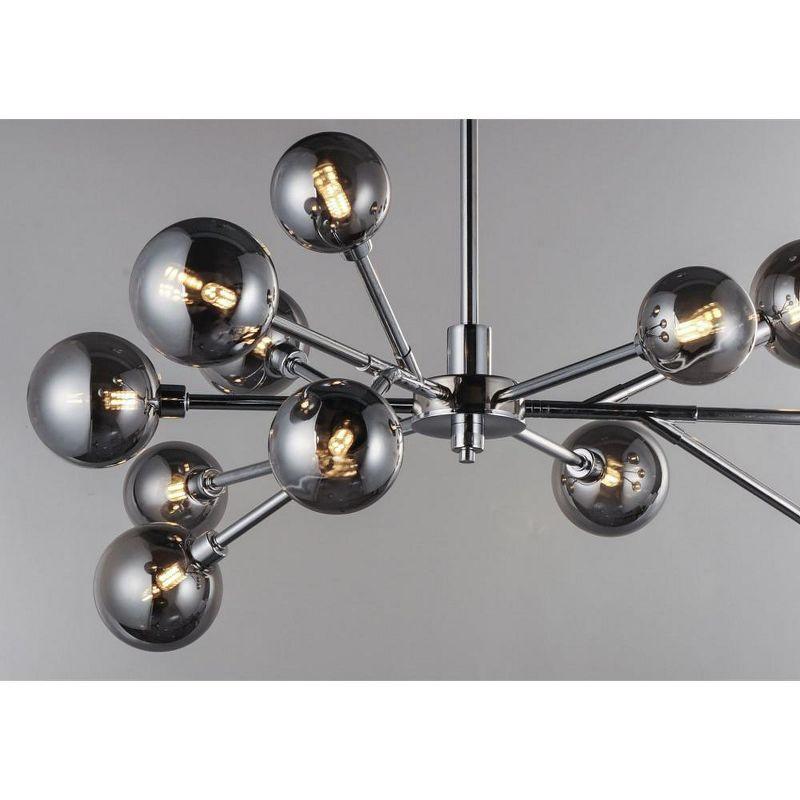 ET2 Lighting Asteroid 12 - Light Chandelier in  Polished Chrome