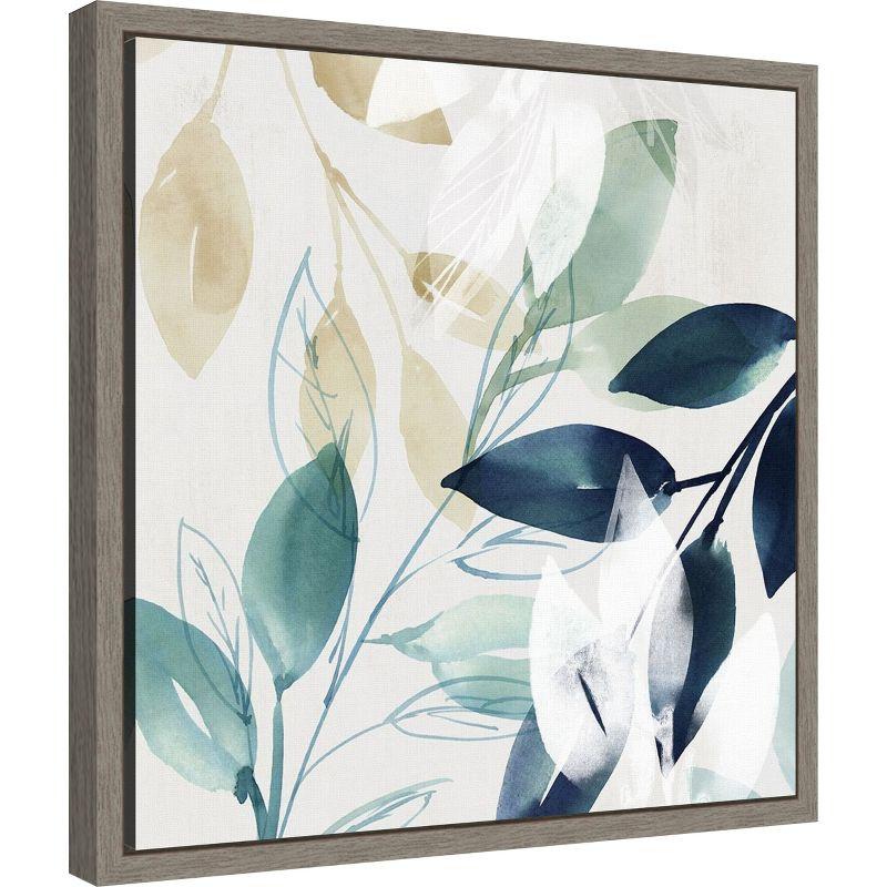 Amanti Art Green Sleeves II (Leaves) by Isabelle Z Canvas Wall Art Print Framed 16 x 16-in.