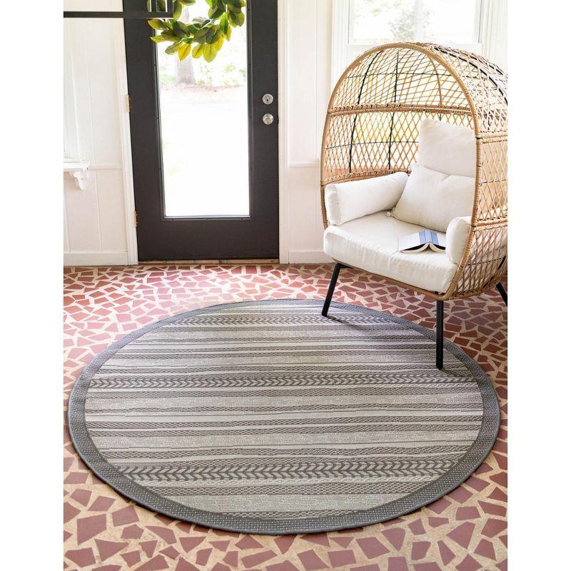 McLellen Striped Indoor / Outdoor Rug