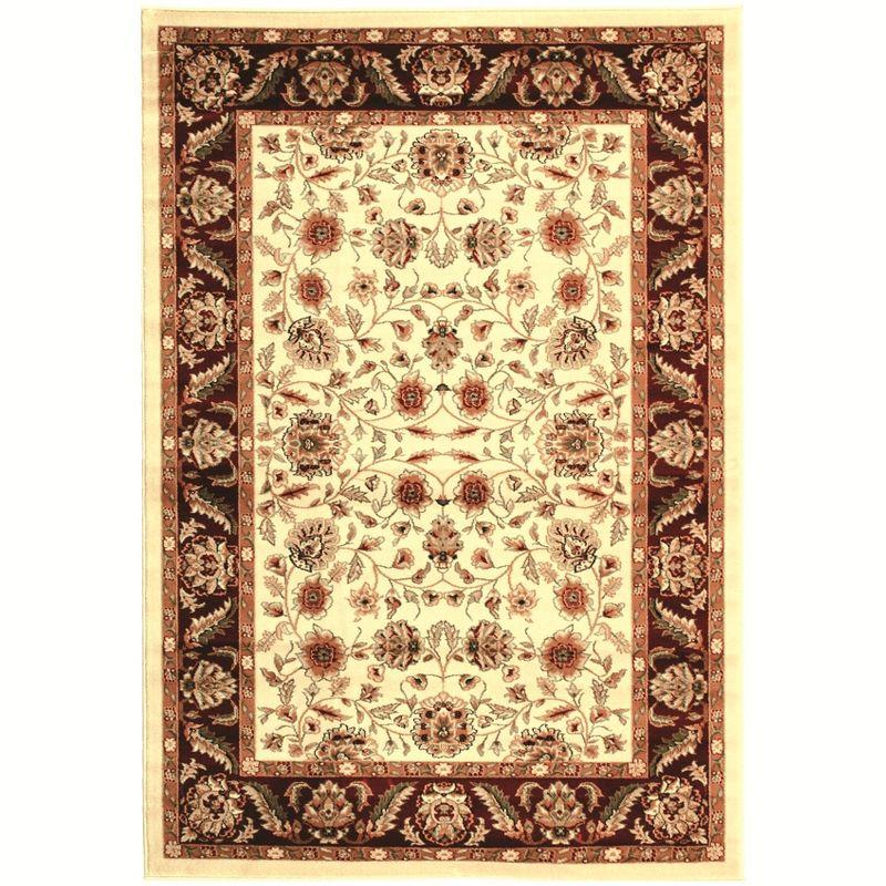 Lyndhurst LNH215 Power Loomed Area Rug - Ivory/Red - 6'x9' - Safavieh