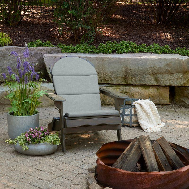 ARDEN Outdoor Foam Adirondack Cushion, Set of 2, 21.5 x 19, Water repellent, Fade Resistant, Foam Cushion for Adirondack Chairs 21.5 x 19