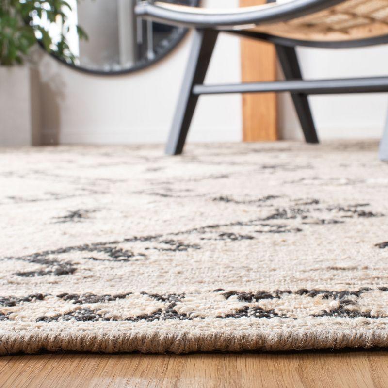 Kilim KLM762 Flat Weave Area Rug - Grey/Black - 7'x7' - Safavieh