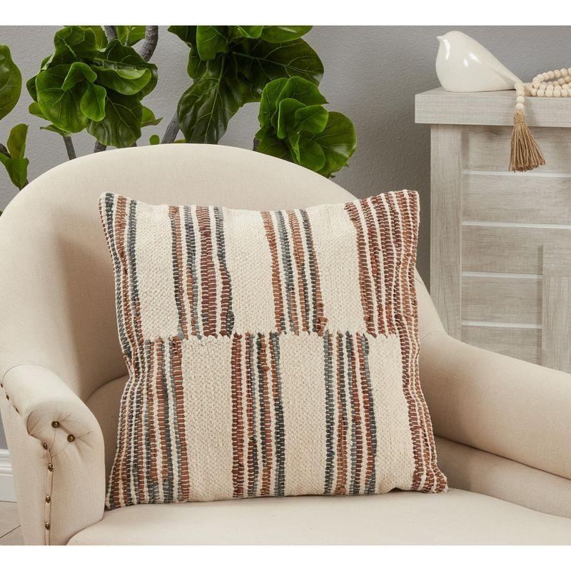 Striped Cotton Pillow Cover