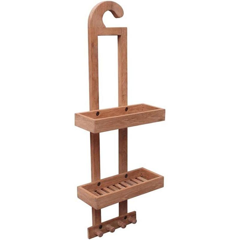 Nordic Teak Natural Shower Caddy - Beige