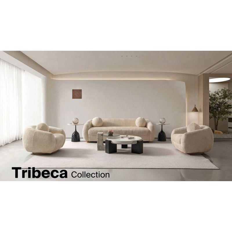 Manhattan Comfort 85.8" Tribeca Modern Chenille Upholstered Sofa Olive Green