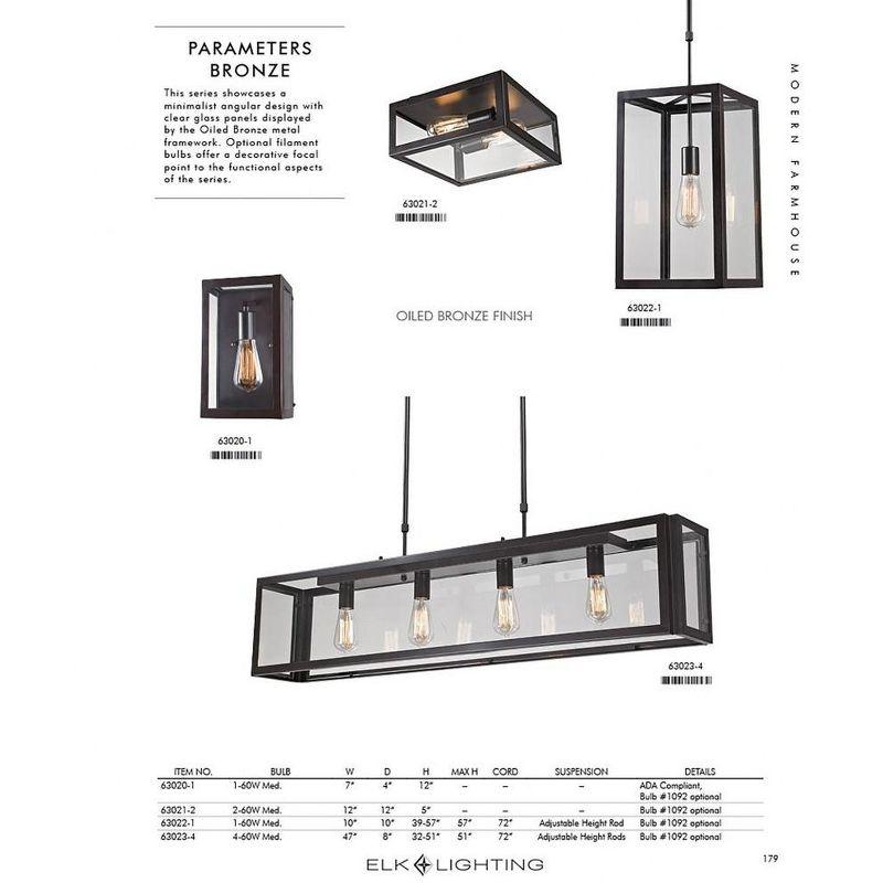 Elk Home Parameters 2 - Light Flush Mount in  Bronze