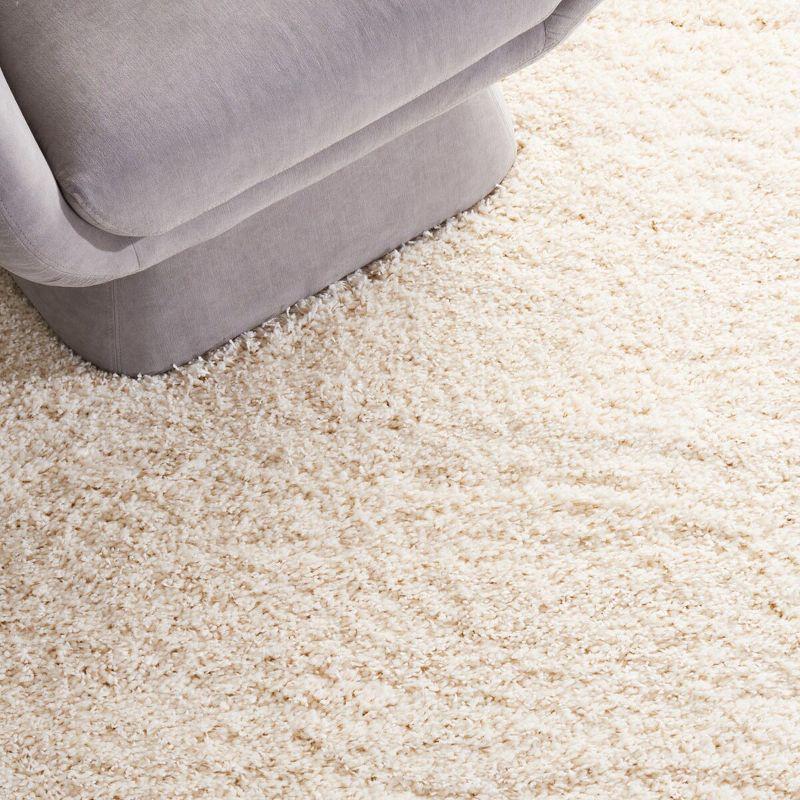 Santa Monica Shag SGN725 Power Loomed Indoor Area Rug - Ivory - 9'x12' - Safavieh