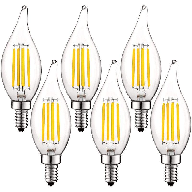 Equivalent B11 E12/Candelabra Dimmable 3500K LED Bulb