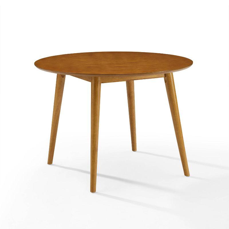 Acorn Round Rubberwood Mid-Century Modern Dining Table