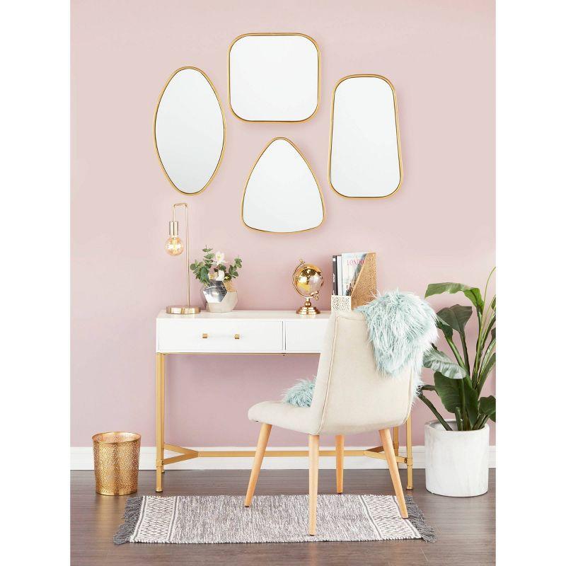 4 Piece Glam Accent Mirror Set