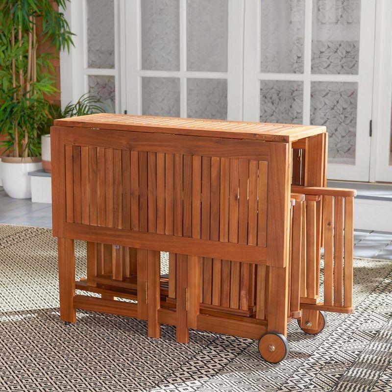 Arvin Table And 4 Chairs - Outdoor - PAT7001 - Natural - Safavieh
