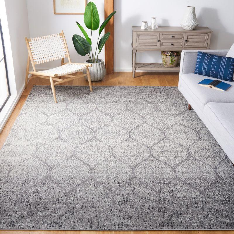 Madison MAD604 Power Loomed Indoor Area Rug - Grey/Ivory - 9'x9' - Safavieh