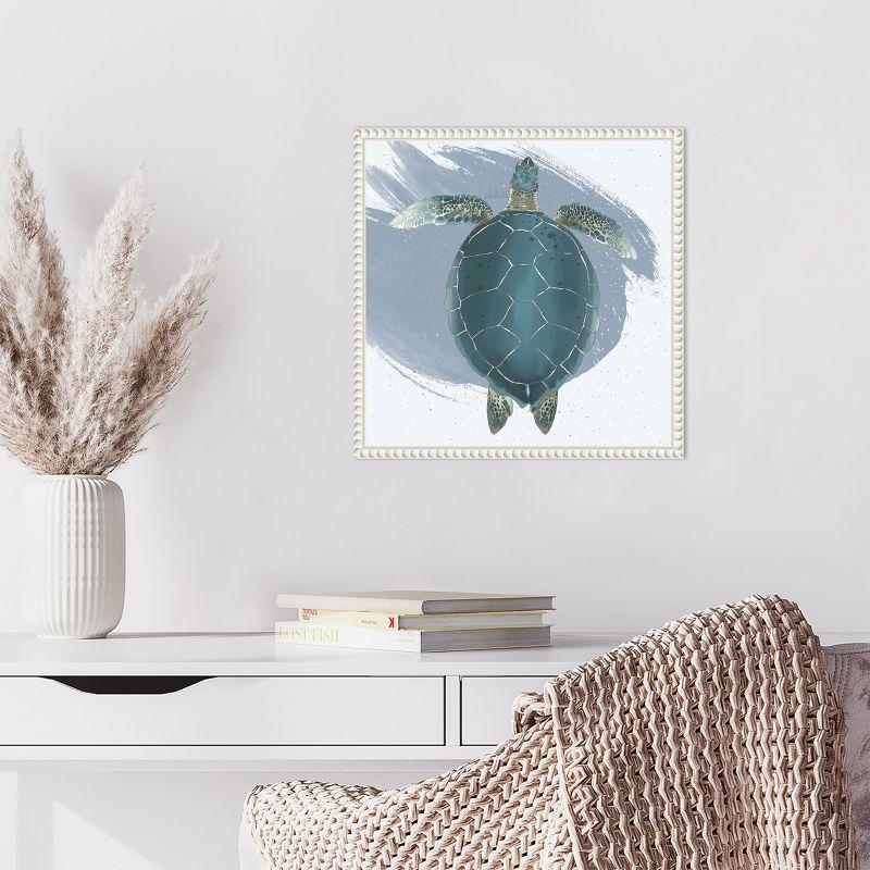 Amanti Art Sea Turtle by Lucca Sheppard Framed Canvas Wall Art