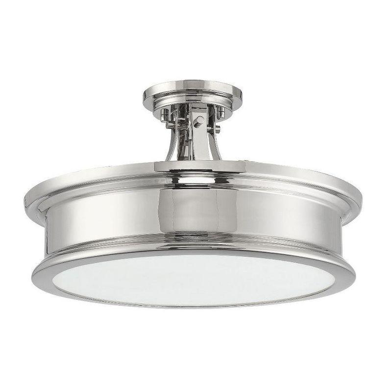 Savoy House Watkins 3 - Light Semi-Flush Mount in  Classic Bronze