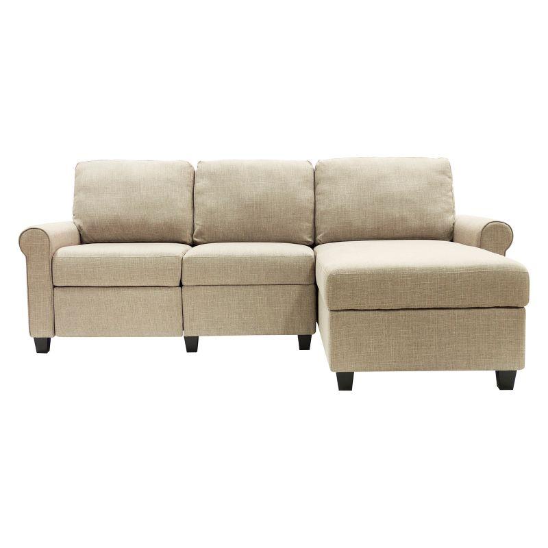 Serta Copenhagen Reclining Sectional Sofa with Storage Chaise