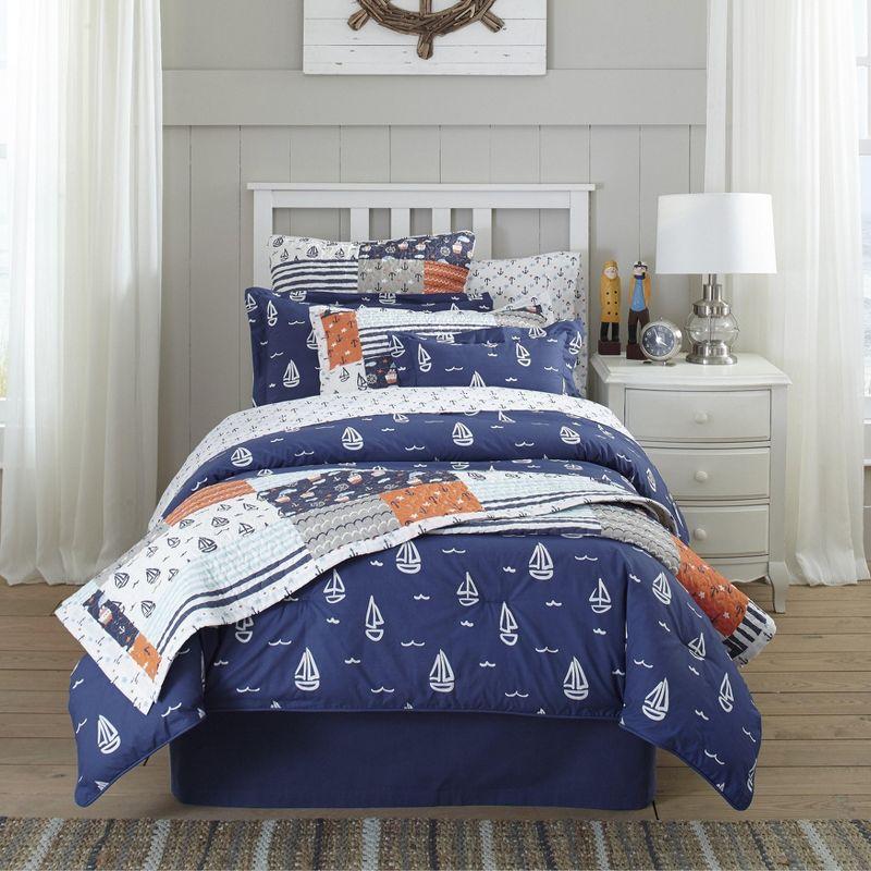 Lullaby Bedding Away At Sea Modern & Contemporary Percale Bedding Set