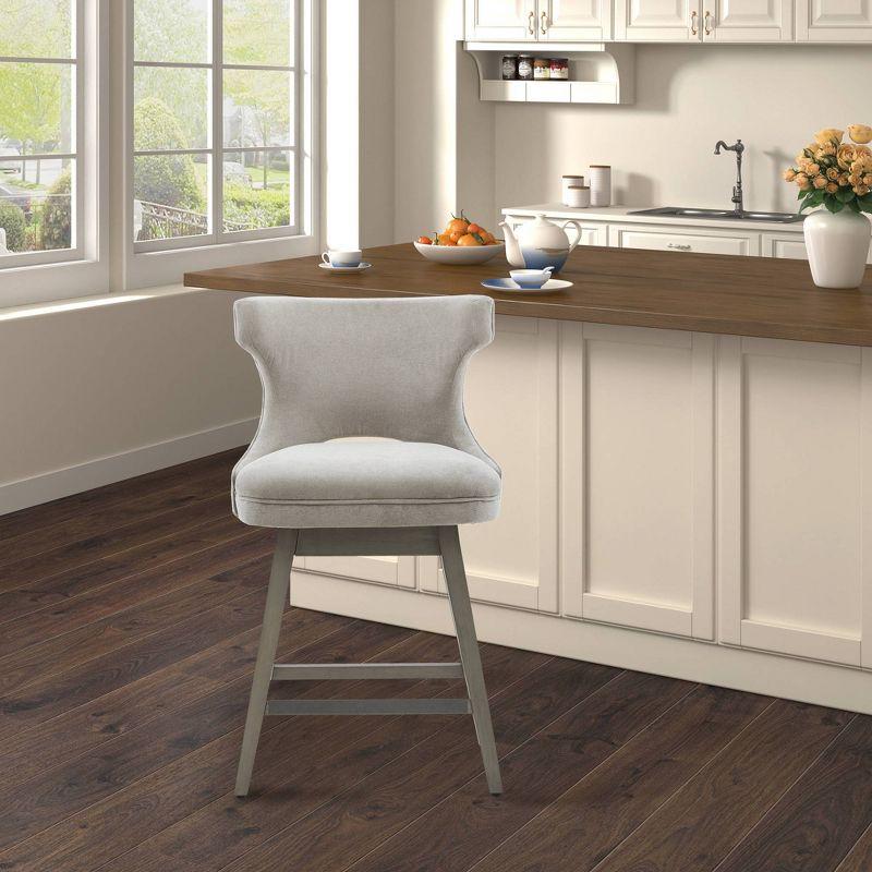 25.75" Cheryl Swivel Counter Height Barstool - Madison Park