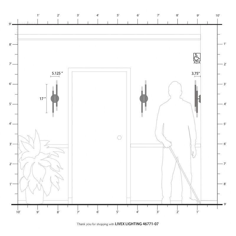 Livex Lighting Soho 4 - Light Wall Light in  Bronze/Antique Brass