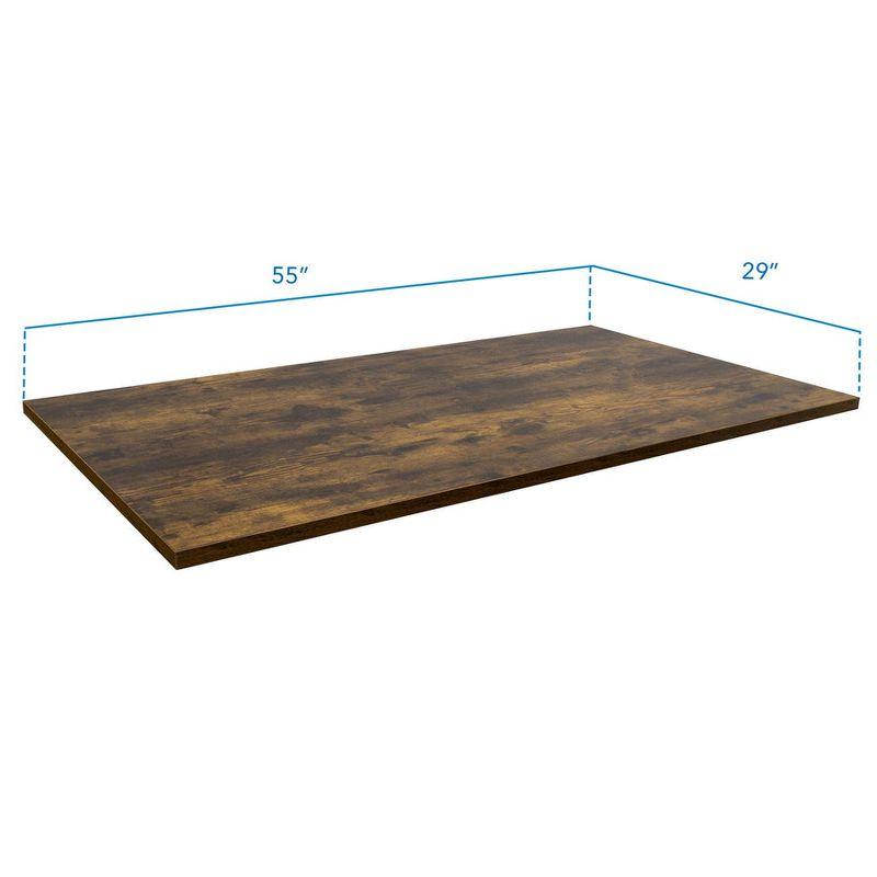 Mount-It! 55" Tabletop for Sit-Stand Desk - Oak