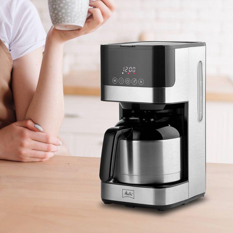 Melitta MCM010PULBK1 Melitta Aroma Tocco 8-cup Drip Coffee Maker With Thermal Carafe And Touch Control Display