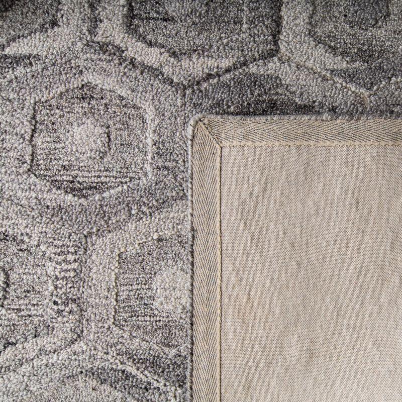 Abstract ABT632 Handmade Indoor Area Rug - Grey/Beige - 6'x9' - Safavieh