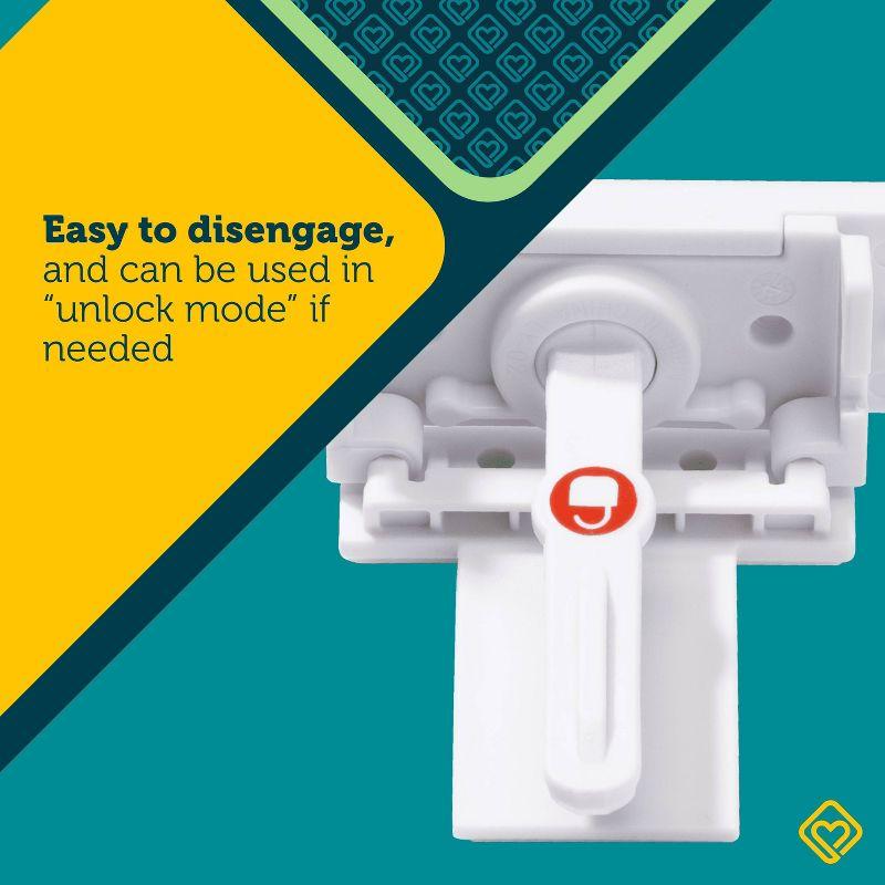 Safety 1st Secure-to-Explore Adhesive Locks - White - 12pk