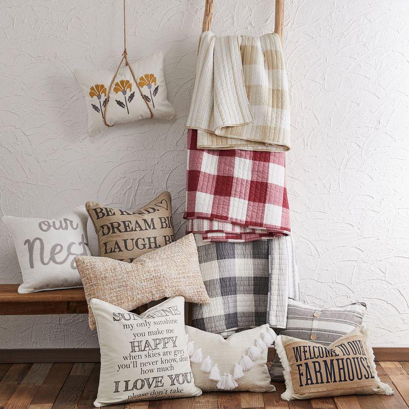 Camden Taupe Quilt Set - One King Quilt and Two King Shams - Levtex Home