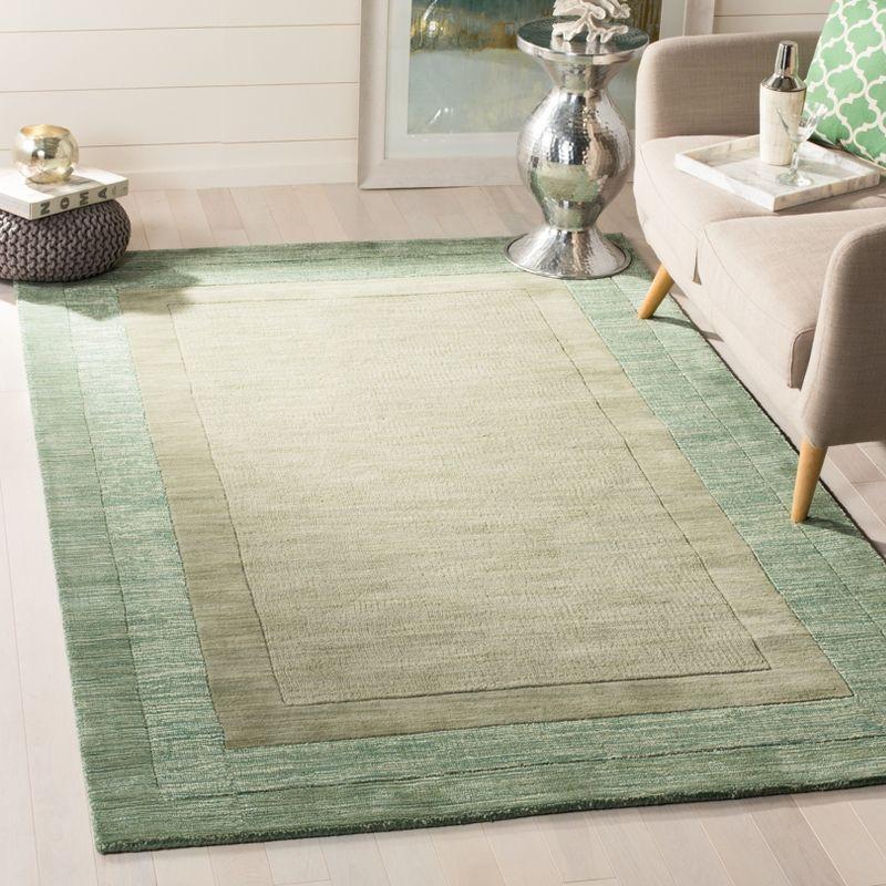 Impressions IM821 Hand Loomed Accent Rug - Green/Beige - 3'x5' - Safavieh