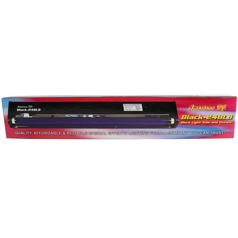 American DJ 24" 20W Black Light Tube And Fixture For DJ Set/Party | BLACK-24BLB