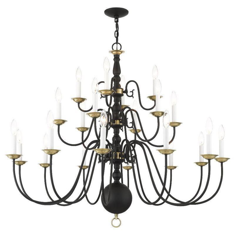 Livex Lighting Williamsburgh 22 - Light Chandelier in  Black