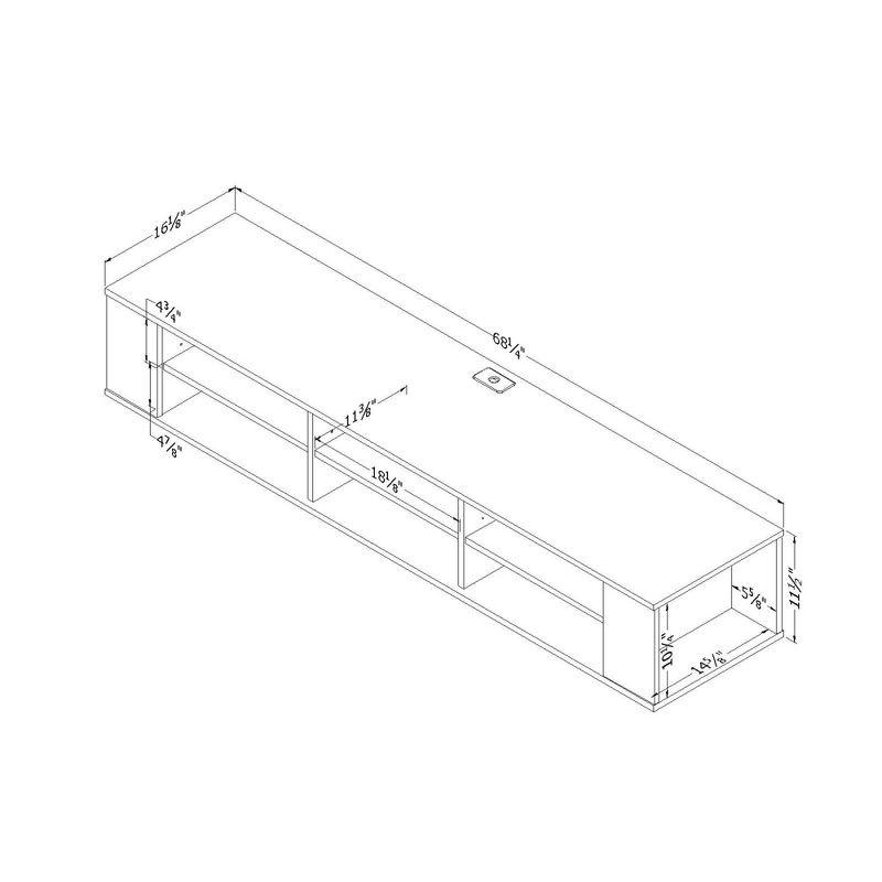 City Life Floating TV Stand for TVs up to 78"