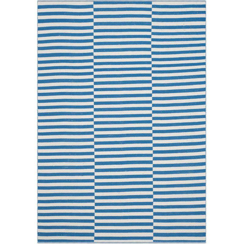Montauk MTK715 Hand Woven Indoor Area Rug - Ivory/Blue - 5'x7' - Safavieh