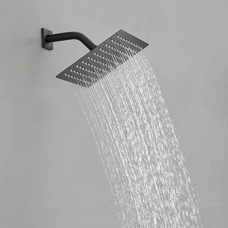 Single Handle 1-Spray Square Shower Faucet Set 2.5 GPM with High Pressure Shower Head