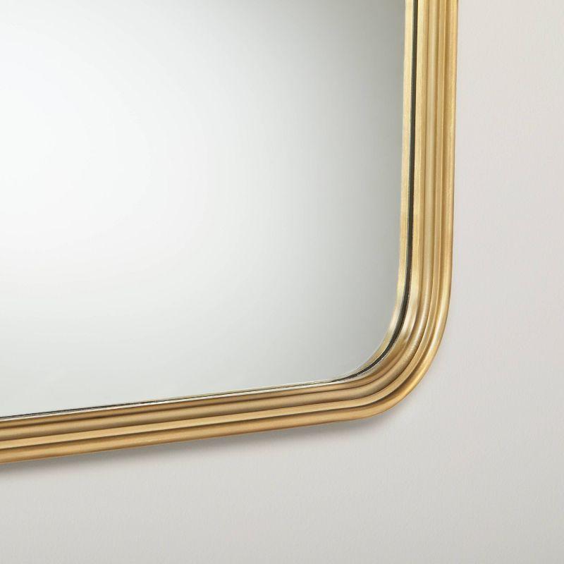 20"x40" Decorative Molding Rectangular Wall Mirror Antique Brass - Hearth & Hand™ with Magnolia