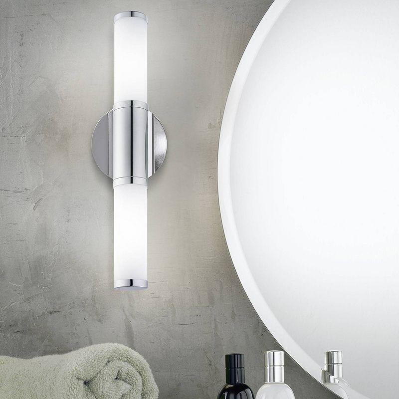 Palmera Chrome 20" LED Vanity Cylinder Wall Sconce