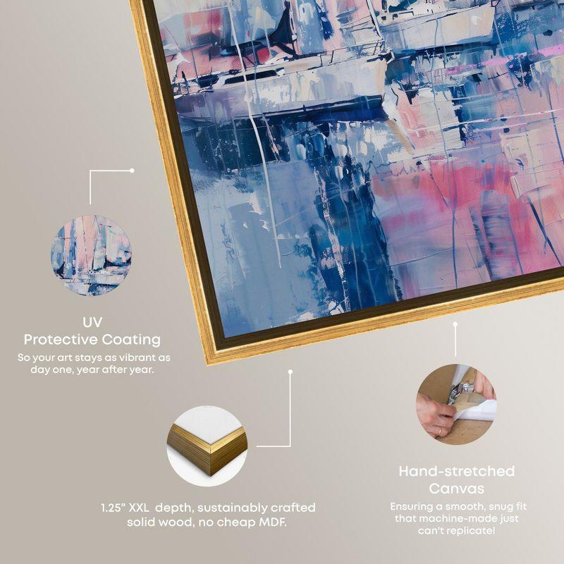 Art Remedy Art Remedy Pastel Sea Breeze Framed Sailing 1 Piece Canvas Wall Art 57710