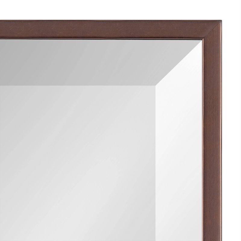Kate & Laurel All Things Decor 18.7" x 24.7" Rhodes Rectangle Wall Mirror Bronze : Modern Beveled, No Assembly Required