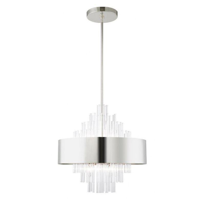 Livex Lighting Orenburg 8 - Light Pendant in  Polished Nickel