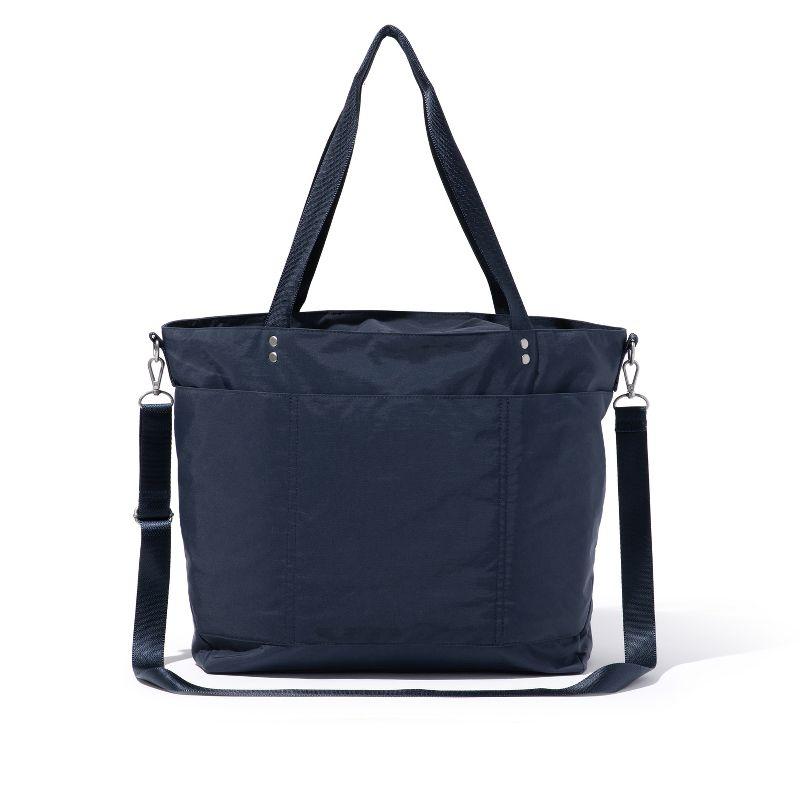 baggallini Women's Large Carryall Tote Bag with Crossbody Strap - FRENCH NAVY
