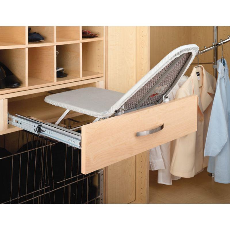 Rev-A-Shelf Pull Out Foldaway Ironing Board for Vanity Cabinet Drawer