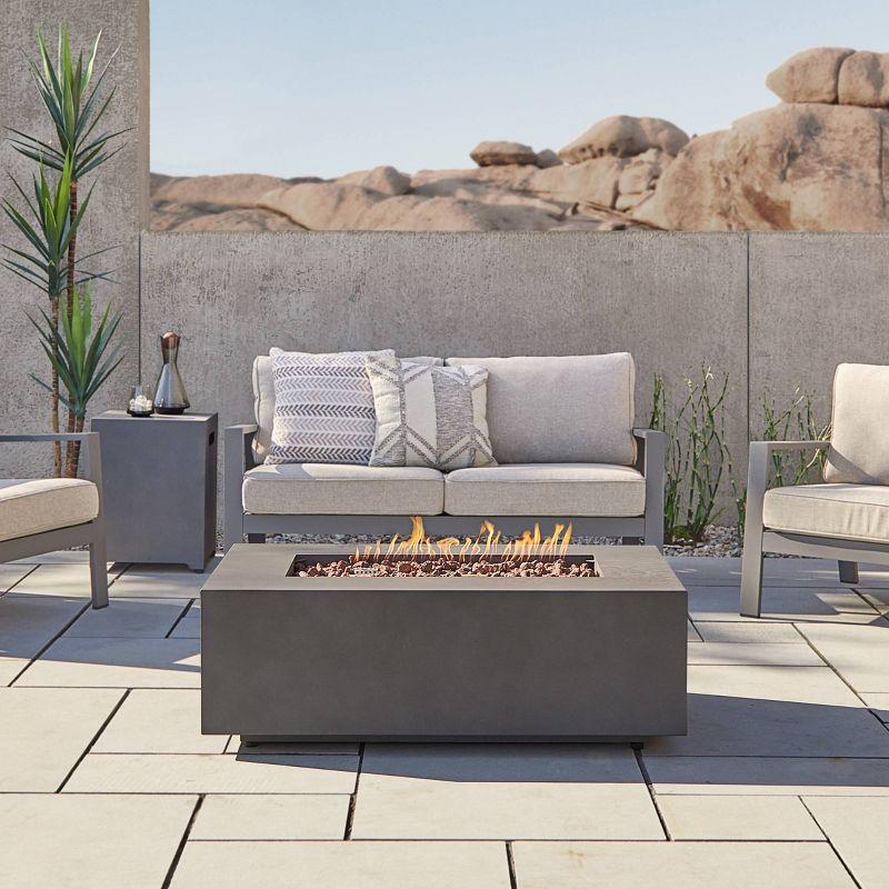 AEGEAN Propane / Natural Gas Outdoor Fire Pit Table