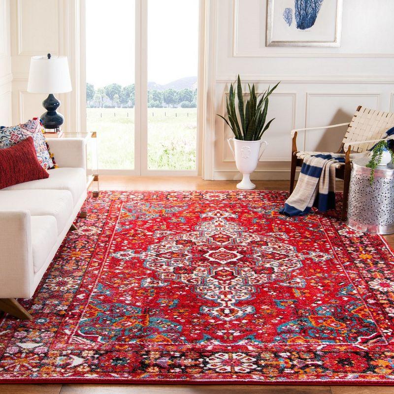 Vintage Hamadan VTH222 Power Loomed Indoor Area Rug - Red/Multi - 8'x10' - Safavieh.