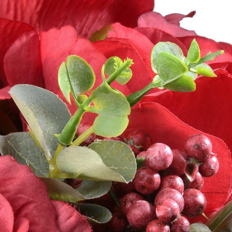 19" Artificial Rose Bundle Red - National Tree Company