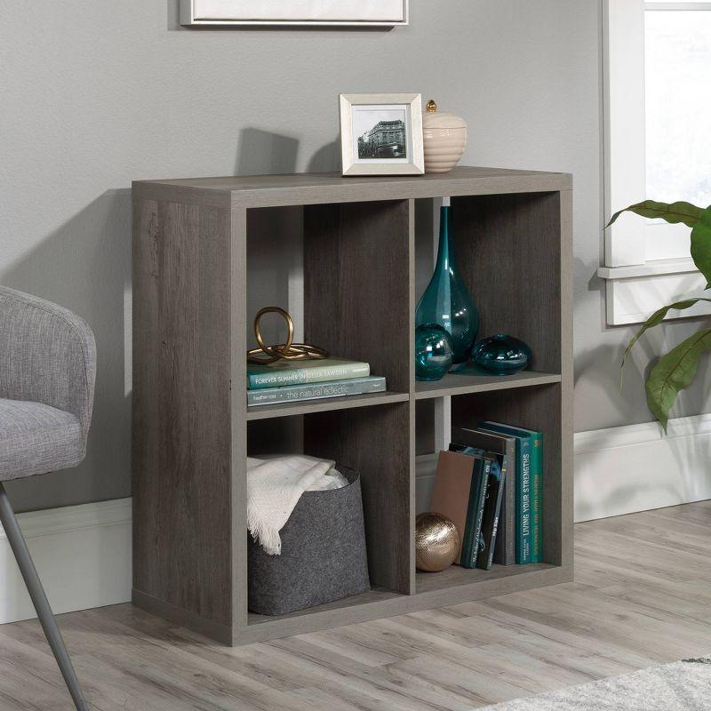 29.921"4 Cube Organizer Mystic Oak - Sauder: Home Office Cubby Bookcase, MDF Construction