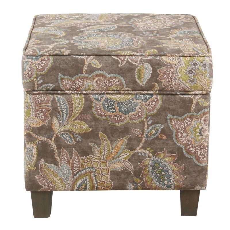 Cole Classics Square Storage Ottoman with Lift Off Top - HomePop