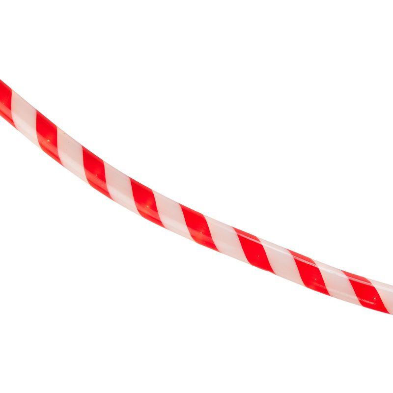 Northlight 18' Red and White Striped Candy Cane Outdoor Christmas Rope Lights